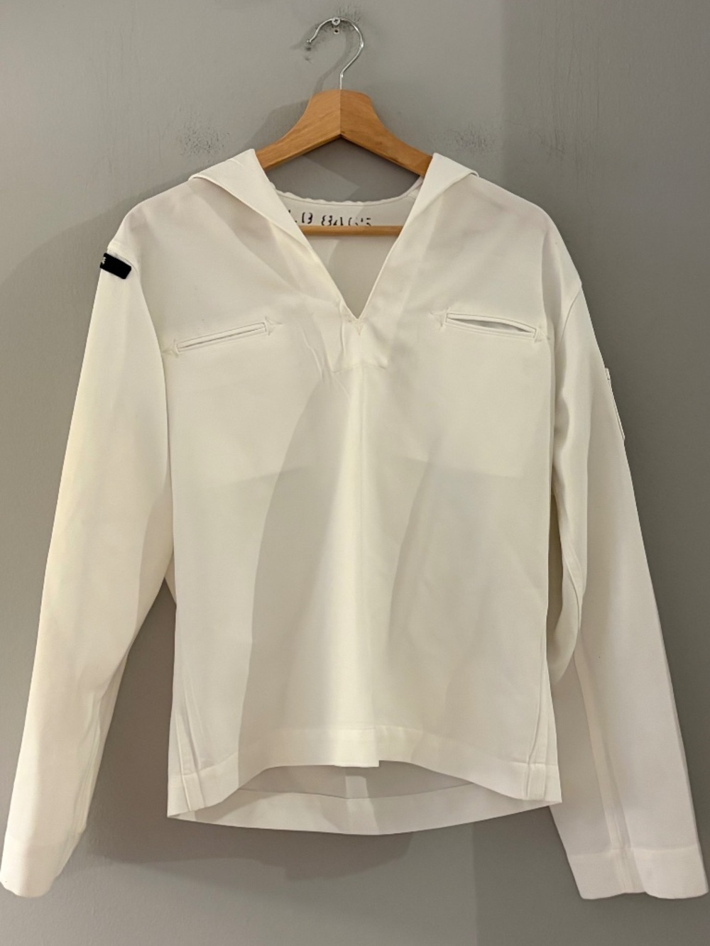 Vintage 1987 US Navy White Dress Jumper Sailor Uniform